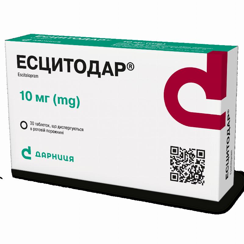 Есцитодар табл. вкриті обол.10мг №30